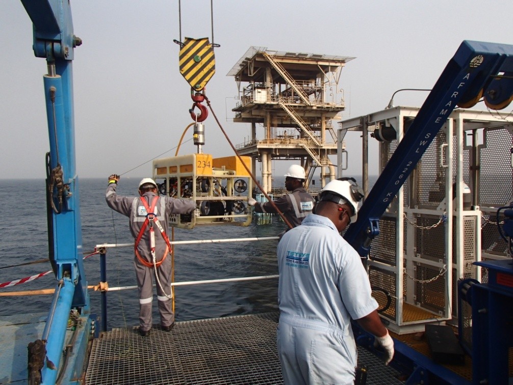 Tethys Plantgeria Limited team working on offshore platform